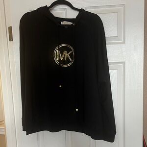 Michael Kors Black Sweatshirt with Gold Accents